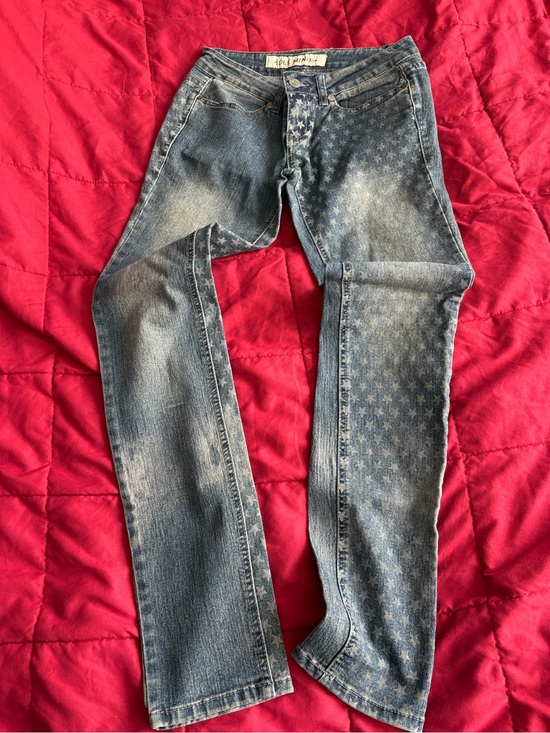 idle minds Denim - Vintage Star-Print Blue Women's Jeans